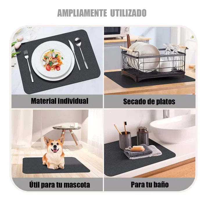 Tapete Mágico Absorbente™ Tu cocina siempre seca y sin charcos